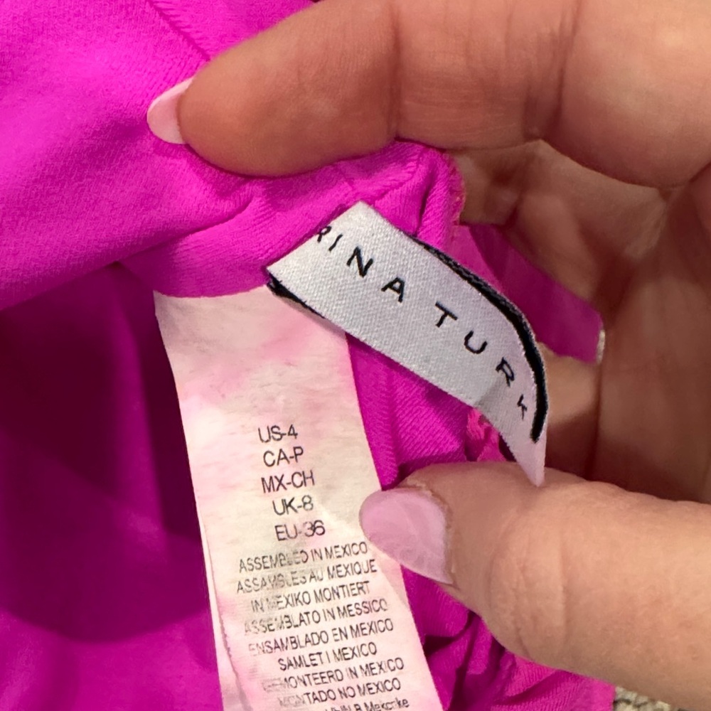 Trina Turk Fuchsia Bikini Ruffle Top - Picture 3 of 4